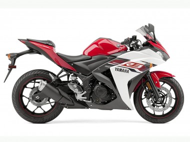 Best 2015-2018 Yamaha YZF R3 Motorcycle Fairing - White Red Black UK