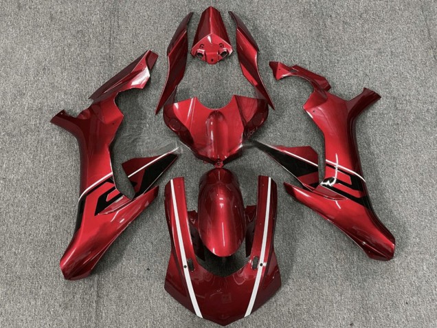 2015-2019 Yamaha YZF R1 Motorcycle Fairings - Red White Black UK