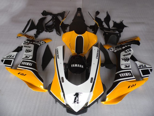 2015-2019 Yamaha YZF R1 Motorcycle Fairings - Orange White Black Motul YSP UK