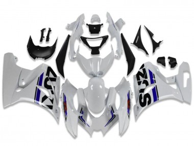 Best 2017-2024 Suzuki GSXR 1000 Motorcycle Fairings - White Blue Black UK