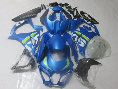 Best 2017-2024 Suzuki GSXR 1000 Motorcycle Fairings - Blue Lime Green White UK