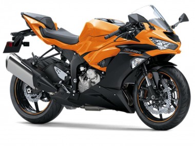Best 2019-2022 Kawasaki ZX6R Motorcycle Fairings - Orange Black UK
