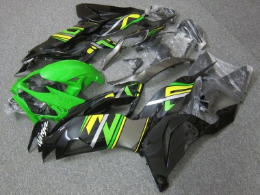 Best 2019-2022 Kawasaki ZX6R Motorcycle Fairings - Green Black Yellow UK