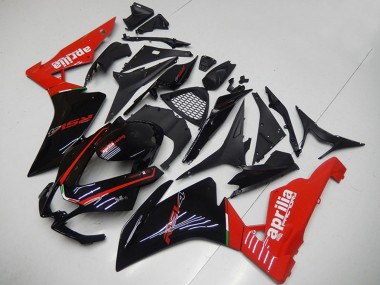 Best 2009-2015 Aprilia RSV4 1000 Motorcycle Fairings - Glossy Black Red UK