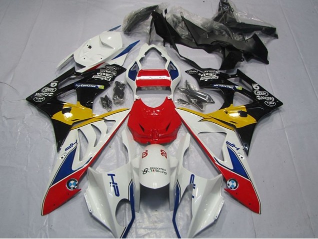 2009-2014 BMW S1000RR Motorcycle Fairings - White Red Yellow Blue Black HP Castrol UK