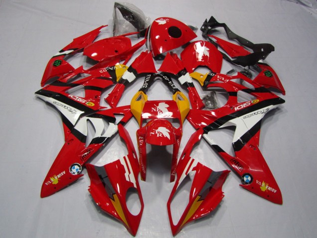 2009-2014 BMW S1000RR Motorcycle Fairings - Red White Black UK