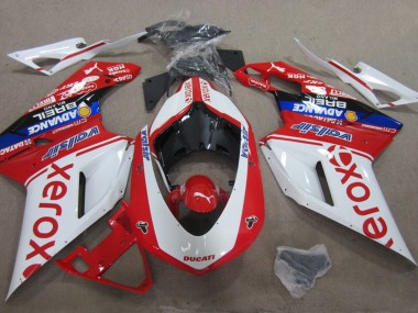 Best 2007-2014 Ducati 1098 Motorcycle Fairings - White Red Blue Black Valsir Xerox UK