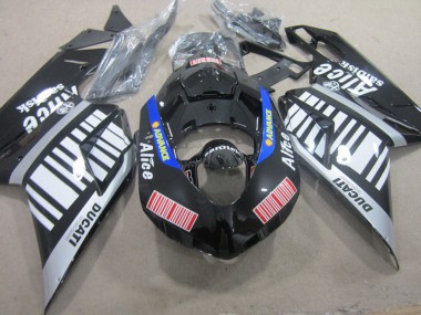 Best 2007-2014 Ducati 848 1098 1198 Motorcycle Fairings - Silver Red Blue Glossy Black Alice UK