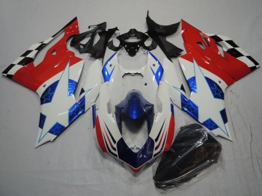 Best 2011-2014 Ducati 1199 Motorcycle Fairings - White Blue Red Black UK