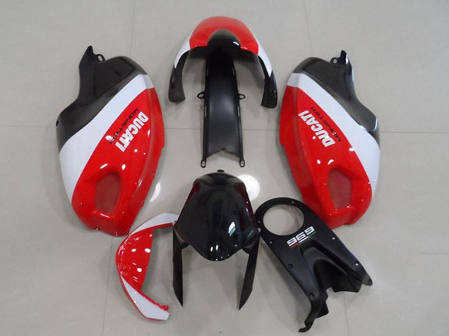 2008-2012 Ducati Monster 696 Motorcycle Fairings - White Red Black Monster UK