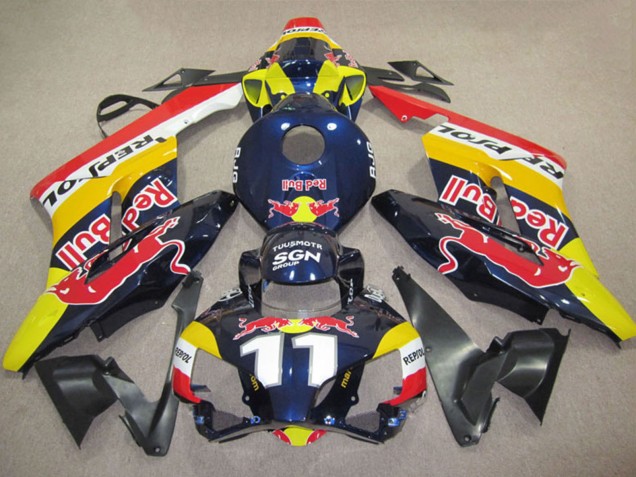 2004-2005 Honda CBR1000RR Motorcycle Fairings - Yellow Blue White Red Bull Repsol 11 UK