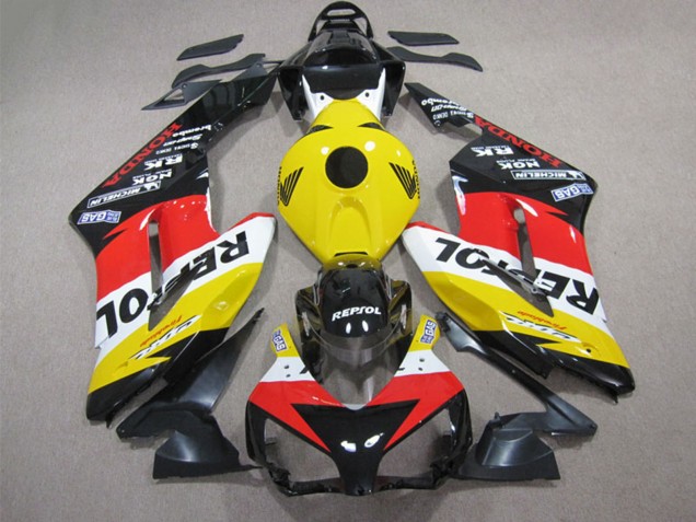 2004-2005 Honda CBR1000RR Motorcycle Fairing - Yellow White Red Glossy Black Repsol UK