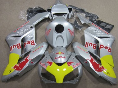 Best 2004-2005 Honda CBR1000RR Motorcycle Fairings - Silver Yellow Red Bull UK