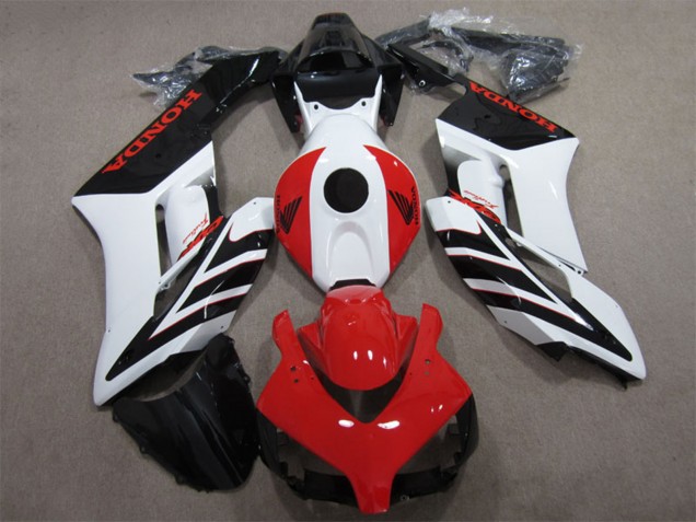 2004-2005 Honda CBR1000RR Motorcycle Fairing - White Red Glossy Black UK
