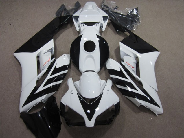 2004-2005 Honda CBR1000RR Motorcycle Fairing - White Glossy Black Stripe UK