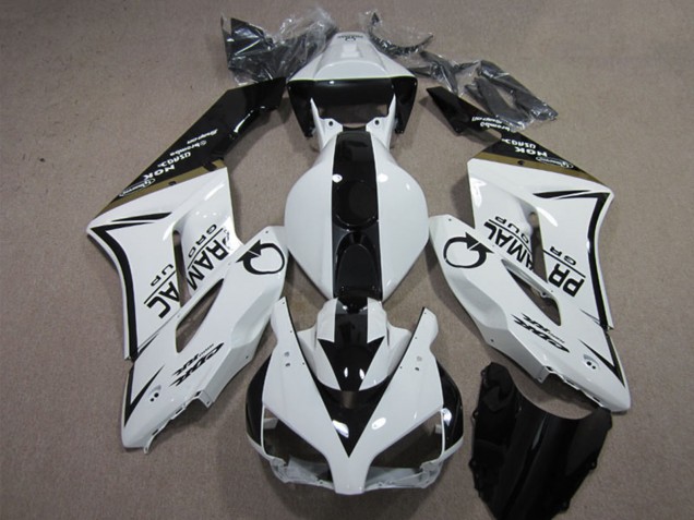 2004-2005 Honda CBR1000RR Motorcycle Fairings - White Glossy Black Pramac UK