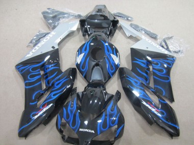 Best 2004-2005 Honda CBR1000RR Motorcycle Fairings - Glossy Black Blue Flame UK