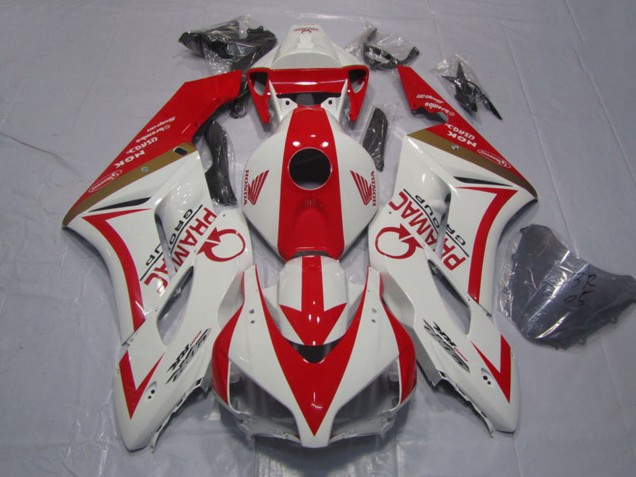 2004-2005 Honda CBR1000RR Motorcycle Fairings - White Red Pramac UK