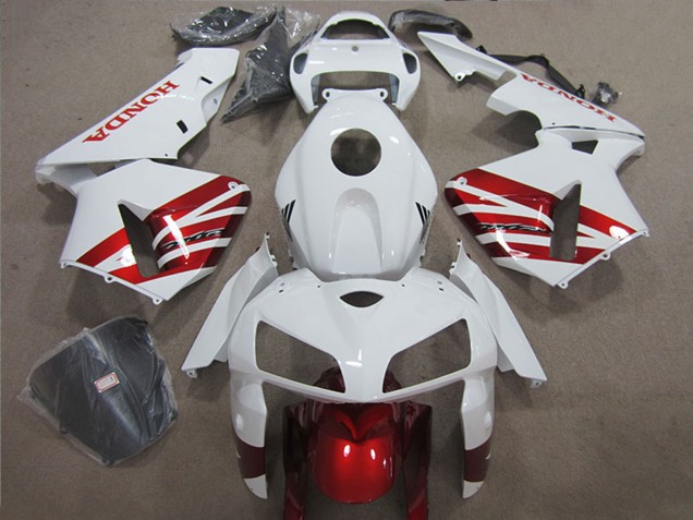 2004-2005 Honda CBR1000RR Motorcycle Fairing - White Red Black UK