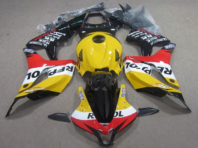 2004-2005 Honda CBR1000RR Motorcycle Fairings - Yellow White Red Glossy Black Repsol UK