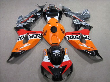 Best 2006-2007 Honda CBR1000RR Motorcycle Fairings Kits - Orange White Red Glossy Black Repsol UK