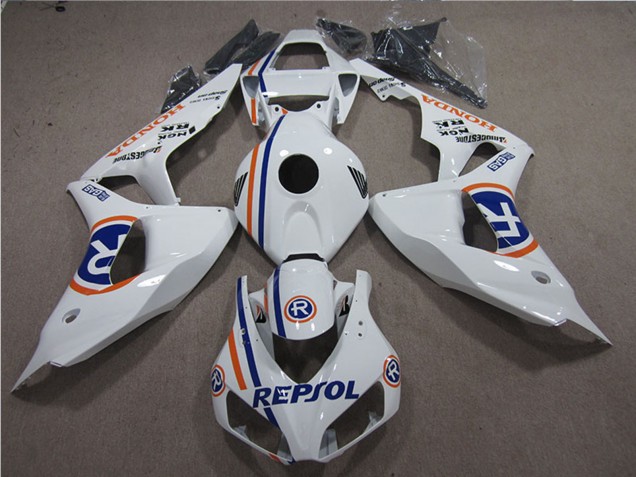 2006-2007 Honda CBR1000RR Motorcycle Fairings - White Blue Repsol UK