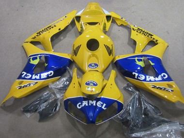 Best 2006-2007 Honda CBR1000RR Motorcycle Fairings - Yellow Blue Camel UK