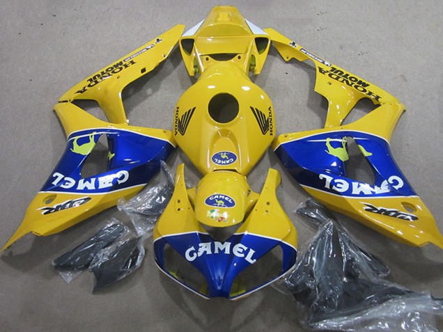 2006-2007 Honda CBR1000RR Motorcycle Fairings - Yellow Blue Camel UK