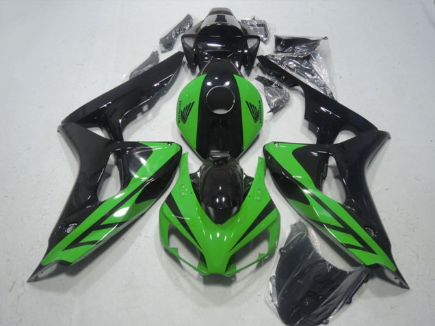 2006-2007 Honda CBR1000RR Motorcycle Fairing - Green Glossy Black UK