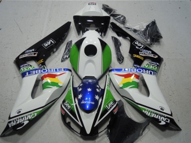 Best 2006-2007 Honda CBR1000RR Motorcycle Fairings - White Green Red Yellow Blue Glossy Black Carrera EuroBet Lee UK