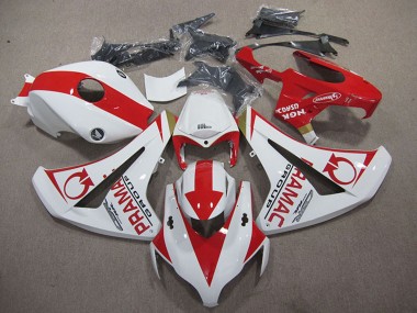 Best 2008-2011 Honda CBR1000RR Motorcycle Fairings - White Red Pramac UK