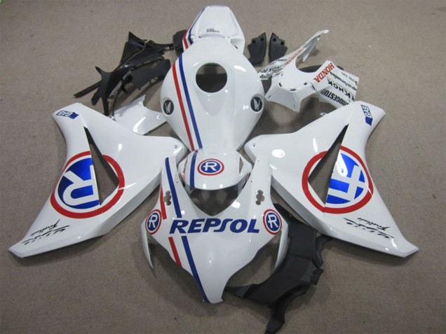 2008-2011 Honda CBR1000RR Motorcycle Fairings - White Red Blue Repsol UK
