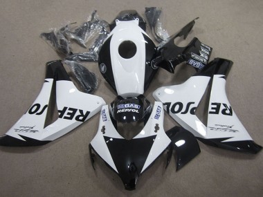 Best 2008-2011 Honda CBR1000RR Motorcycle Fairing - White Glossy Black Repsol UK