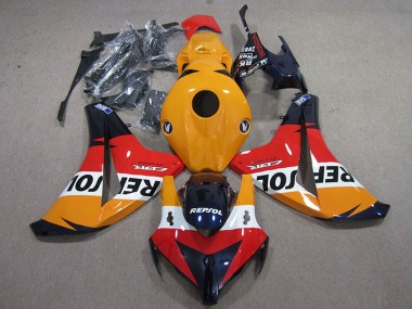 Best 2008-2011 Honda CBR1000RR Motorcycle Fairings Kits - Orange White Red Glossy Black Repsol UK
