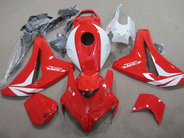 2008-2011 Honda CBR1000RR Motorcycle Fairings - White Red Fireblade UK