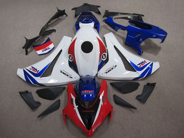 2008-2011 Honda CBR1000RR Motorcycle Fairings Kits - White Red Blue HRC UK