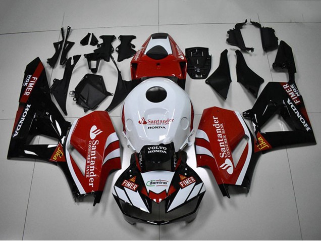 2012-2016 Honda CBR1000RR Motorcycle Fairings - White Red Glossy Black Santander UK