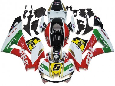 Best 2012-2016 Honda CBR1000RR Motorcycle Fairings - White Red Yellow Green Linear Viar 6 UK