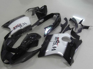 Best 1996-2007 Honda CBR1100XX Blackbird Abs Motorcycle Fairings - Glossy Black White West UK
