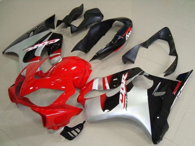 Best 2004-2007 Honda CBR600 F4i Abs Motorcycle Fairings - Silver Red Glossy Black UK