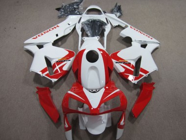 Best 2003-2004 Honda CBR600RR Motorcycle Fairings - White Red UK