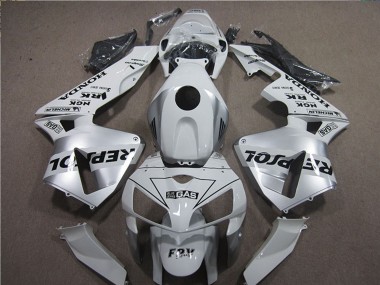 Best 2005-2006 Honda CBR600RR Motorcycle Fairings - White Black Repsol UK