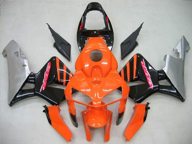 2005-2006 Honda CBR600RR Motorcycle Fairing - Orange Black Silver UK