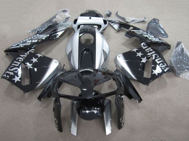 Best 2005-2006 Honda CBR600RR Motorcycle Fairings - Glossy Black Silver SevenStars UK