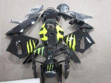 Best 2005-2006 Honda CBR600RR Motorcycle Fairings - Glossy Black Green Monster UK