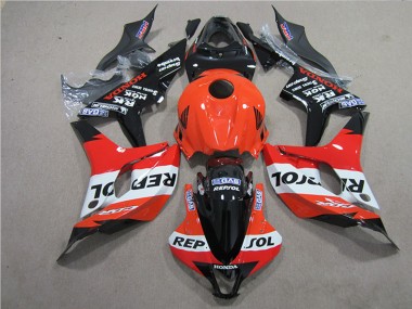 Best 2007-2008 Honda CBR600RR Motorcycle Fairings Kits - Orange White Red Glossy Black Repsol UK