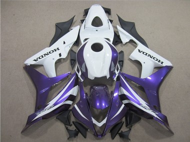 Best 2007-2008 Honda CBR600RR Motorcycle Fairings - White Purple UK