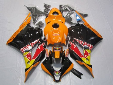 Best 2009-2012 Honda CBR600RR Motorcycle Fairings - Orange Yellow Glossy Black Red Bull UK