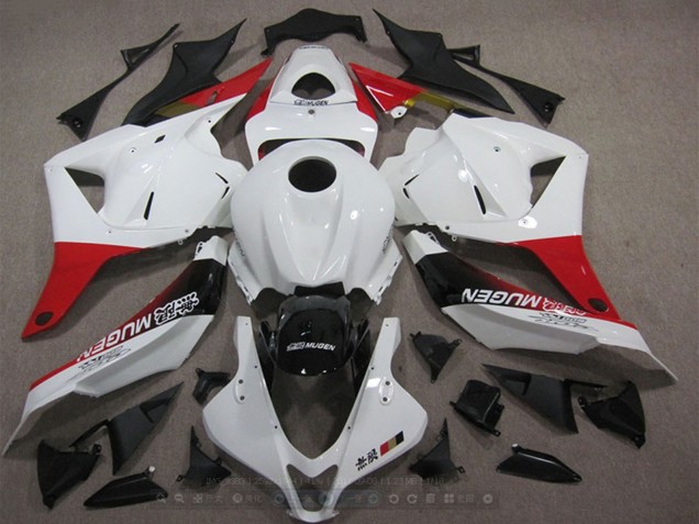 2009-2012 Honda CBR600RR Motorcycle Fairings - White Red Glossy Black Mugen UK