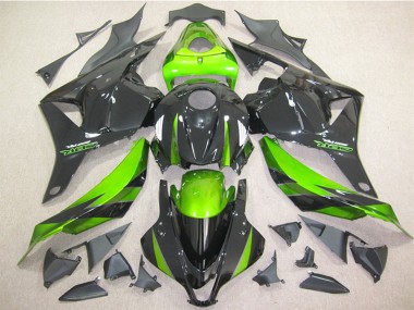 Best 2009-2012 Honda CBR600RR Motorcycle Fairing - Green Glossy Black UK